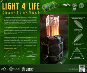 โคมไฟจากวัสดุธรรมชาติ “LIGHT 4 LIFE”